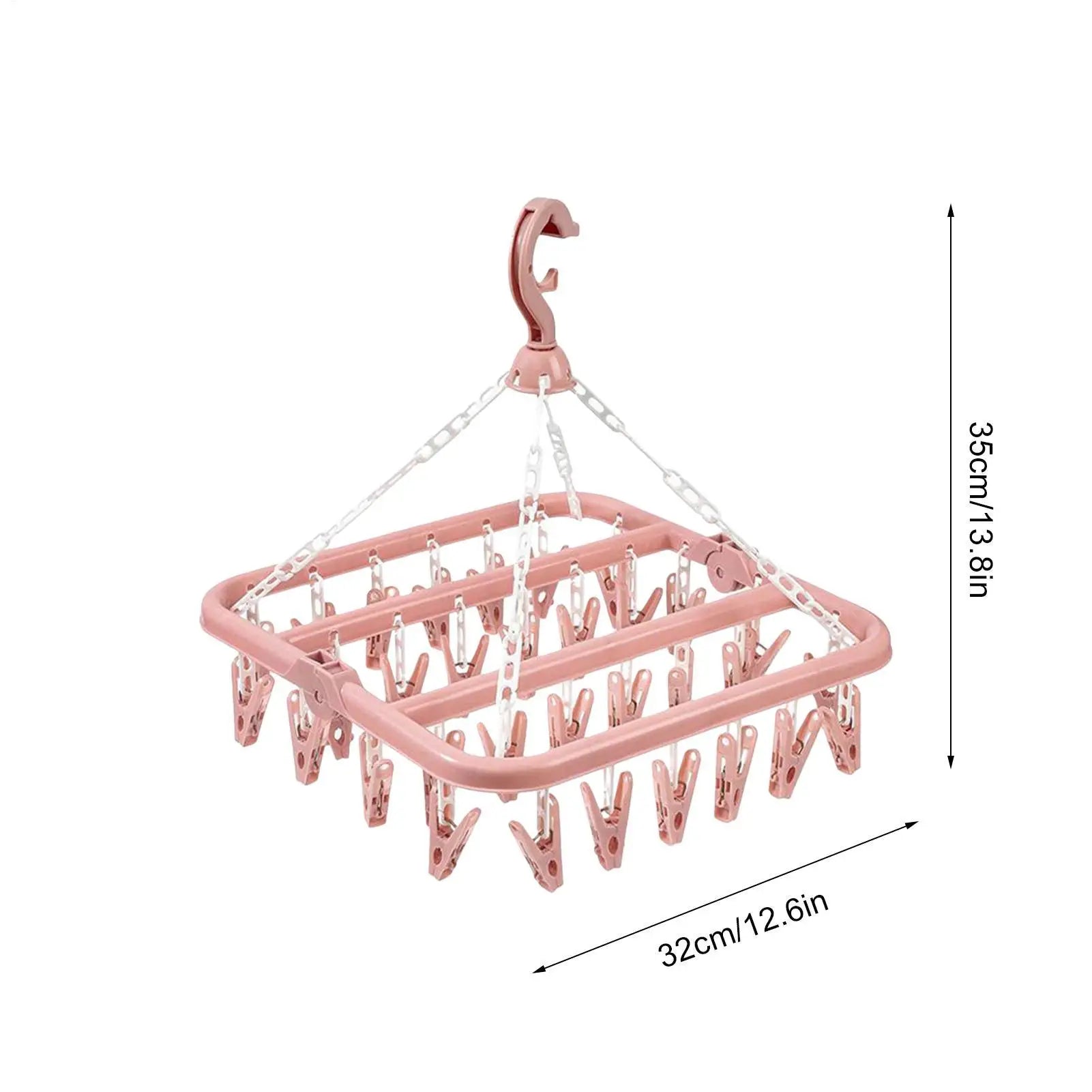 32-Clip Swivel Laundry Hanger