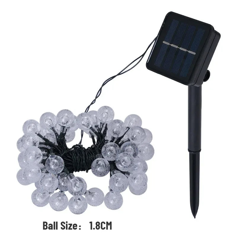 Solar Crystal Globe Fairy Lights — Waterproof, Garden & Party Decor
