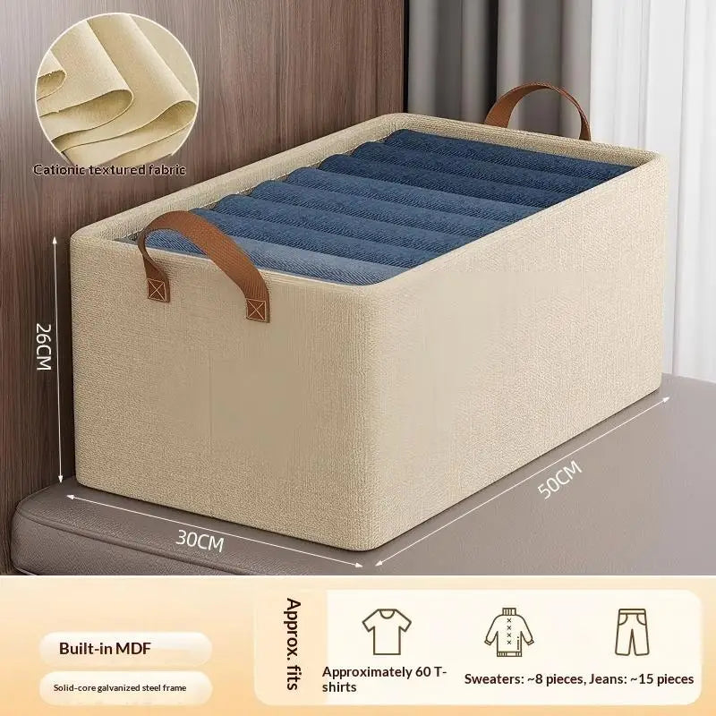 Stackable Fabric Storage Box — Wardrobe Organizer