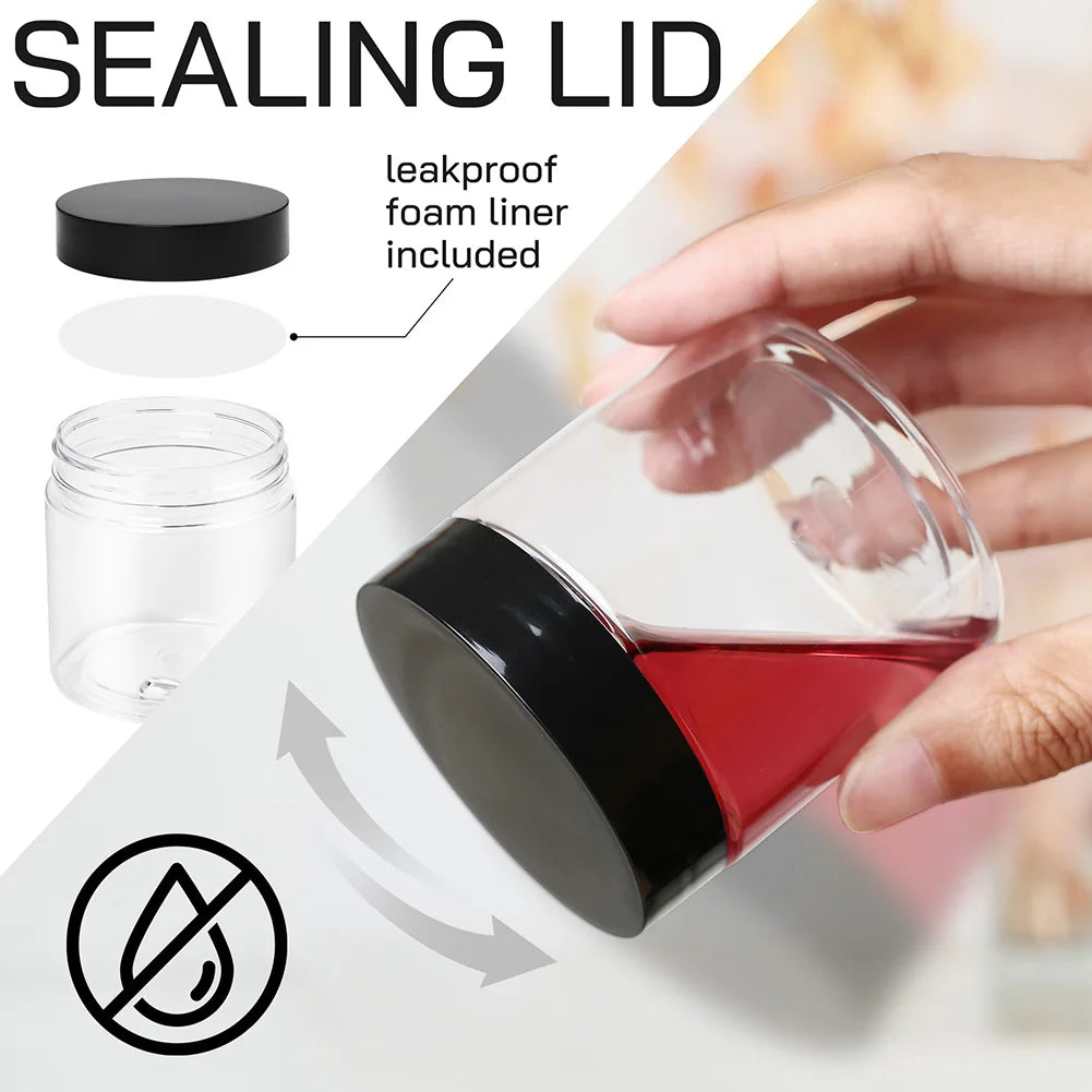 Sealed Plastic Kitchen Storage Jars — Transparent, Moisture-Proof, Set of 12