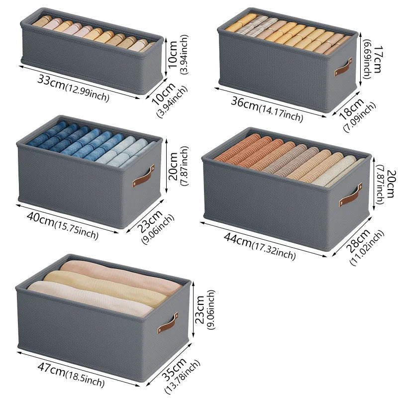 Open-Top Oxford Fabric Storage Box — Bedroom Organizer