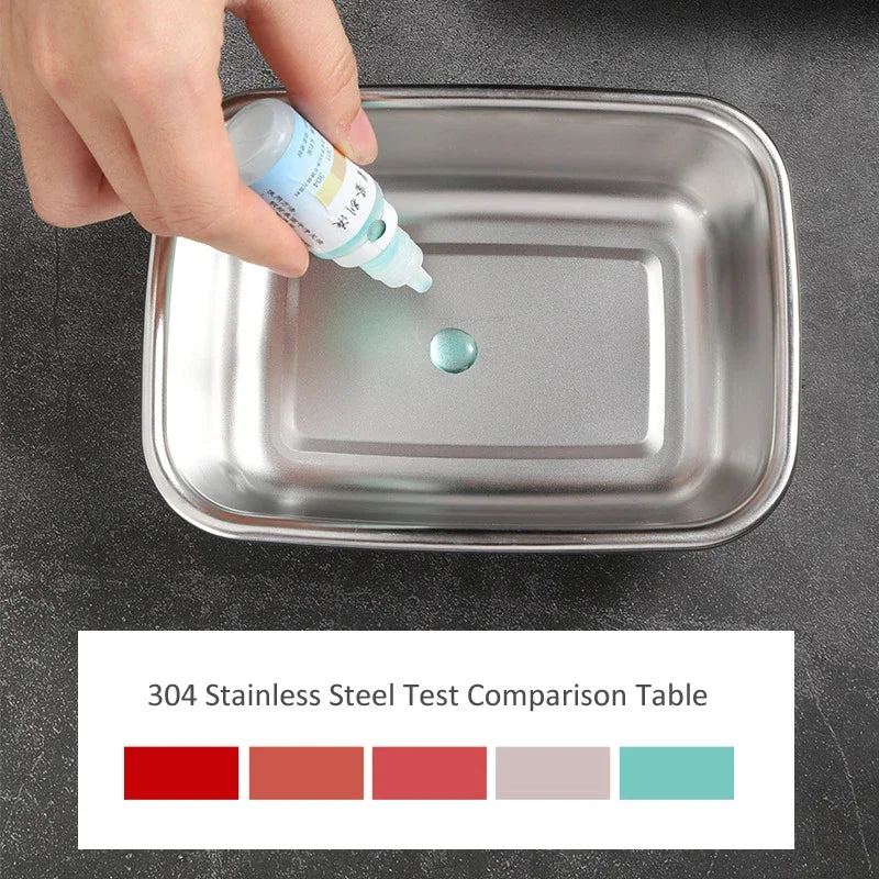 Stainless Steel Bento Lunch Box — Leakproof, Fridge & Microwave Safe