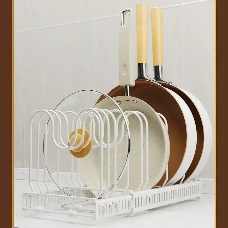 Adjustable Multi-Layer Pot & Dish Storage Rack