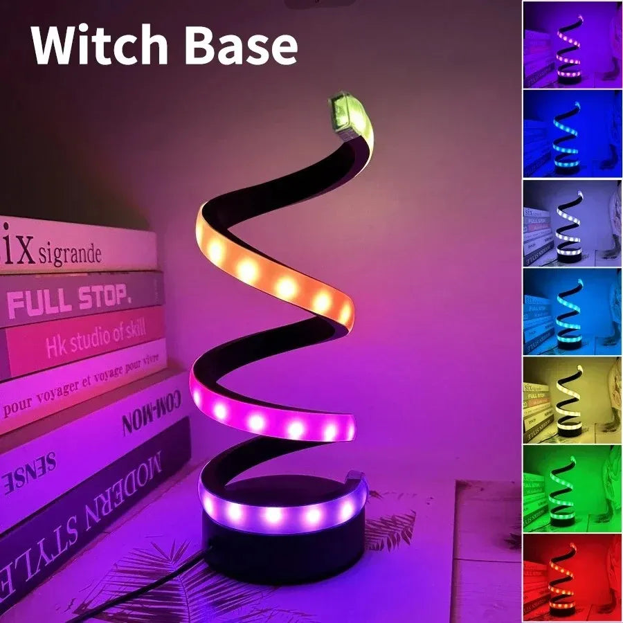 Spiral LED Night Light — 3 Colour Temperatures, Touch Dimming