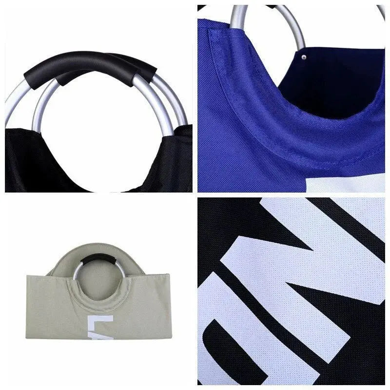 Extra-Large Waterproof Laundry Basket with Padded Handles