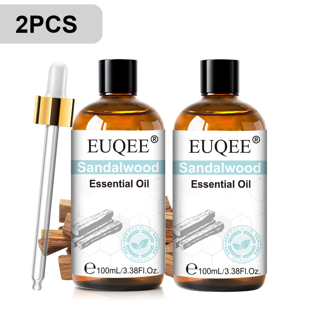 EUQEE 100ml Pure Essential Oil — Vanilla, Lavender, Cinnamon or Lemon — Diffuser & Candle Making