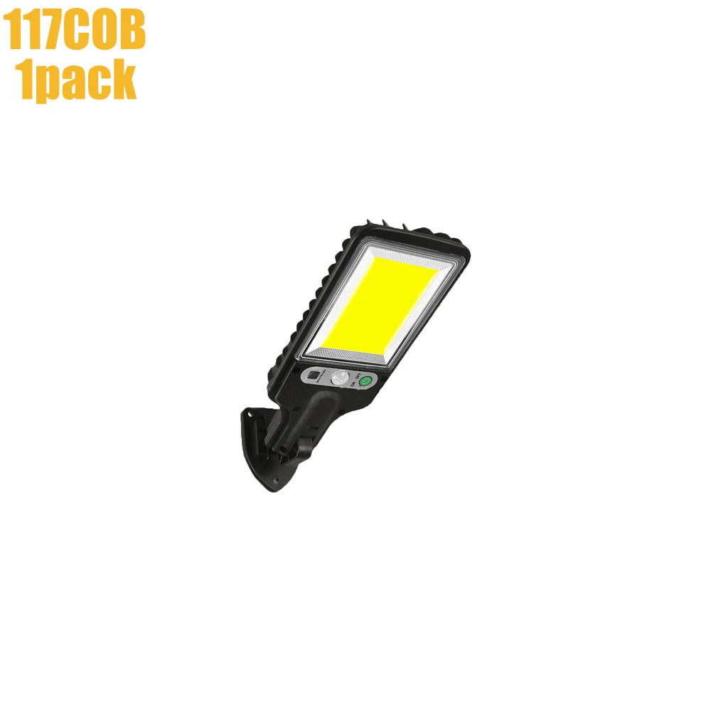 ZTree Solar Security Wall Light – COB LED Motion Sensor with 3 Modes for Garden, Courtyard & Patio (IP65)