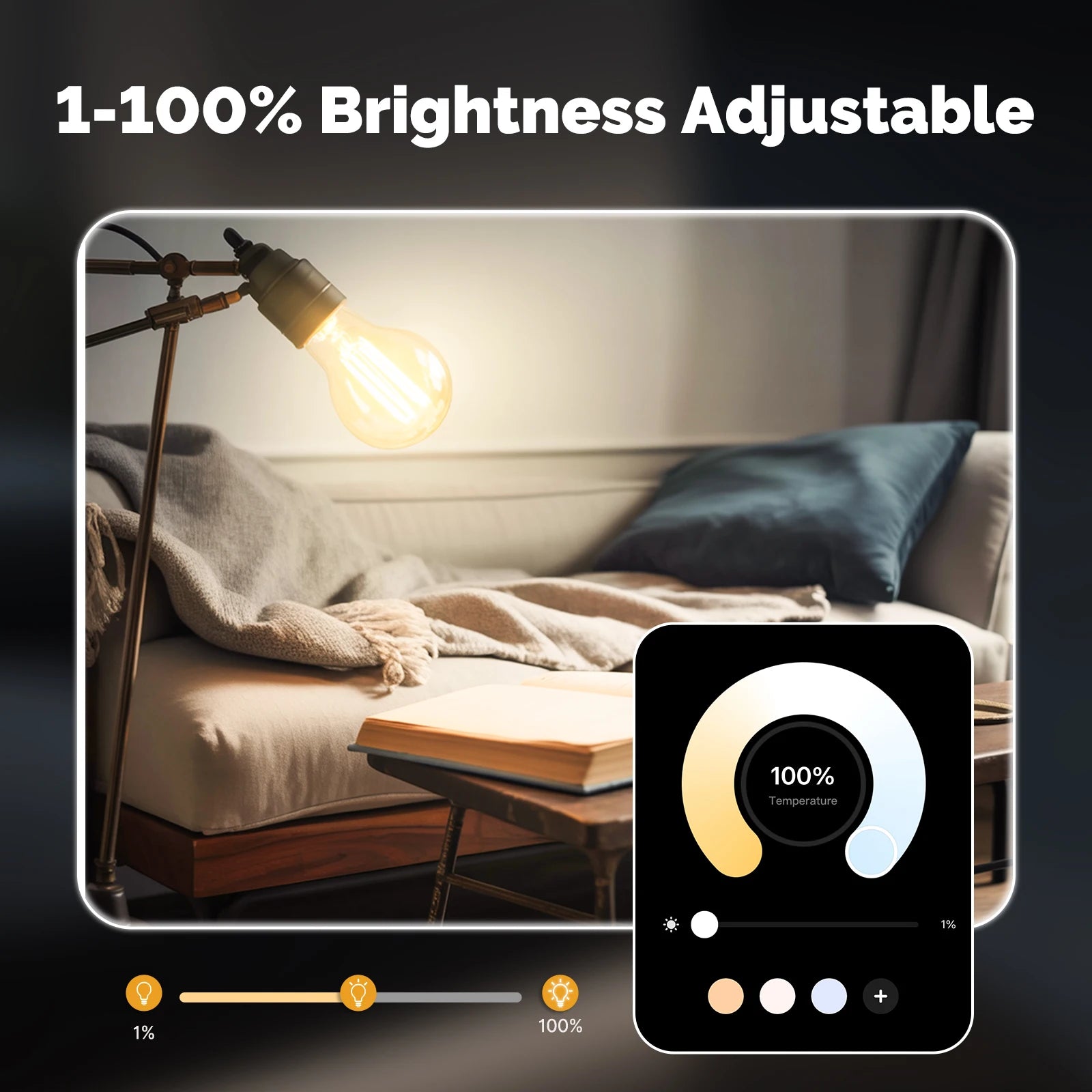 MOES ZigBee Smart Filament Bulb E27 — Tuya App, Alexa & Google Compatible
