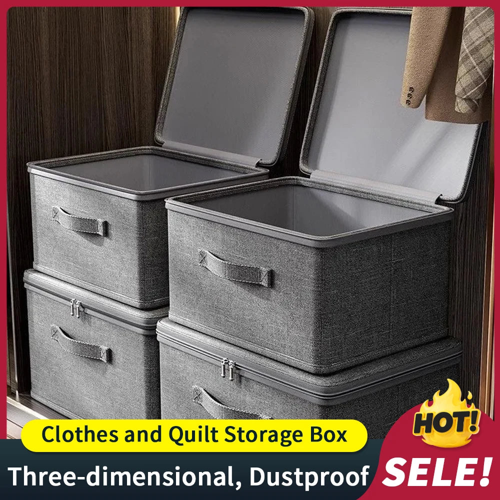 Zipped Storage Box with Cover — Wardrobe Organizer