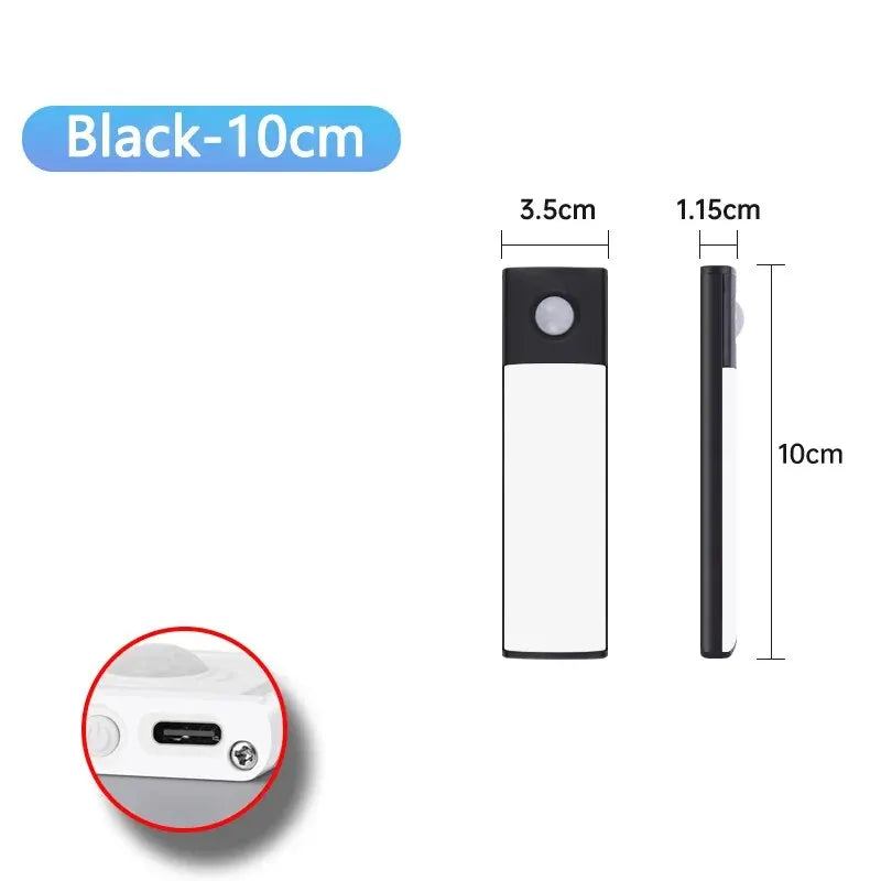 Motion Sensor Cabinet Light — USB-C Rechargeable, Dimmable, 4 Modes