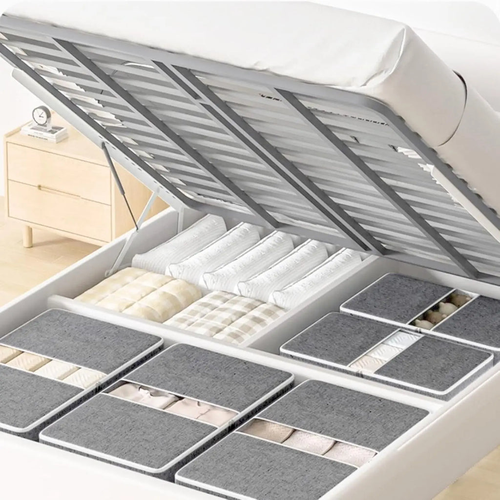 Foldable Under-Bed Storage Bin with Zipper