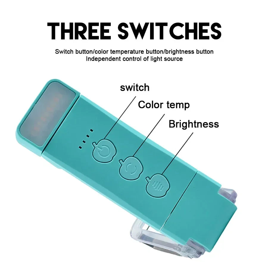Rechargeable Clip-On Book Light — Eye-Care, 3 Colour Modes