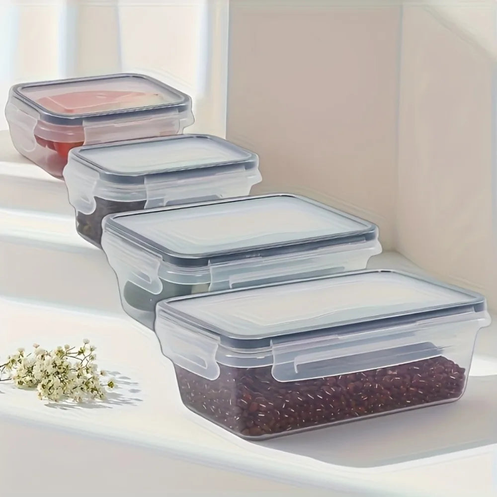 BPA-Free Airtight Food Containers with Locking Lids — Set of 8, Microwave & Freezer Safe