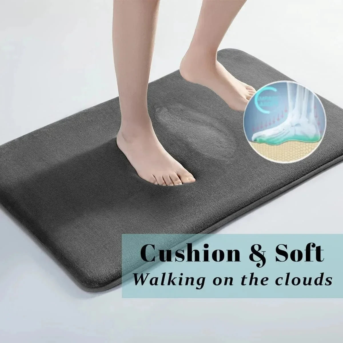 Coral Velvet Quick-Dry Door Mat — Non-Slip, Absorbent Bathroom Floor Mat