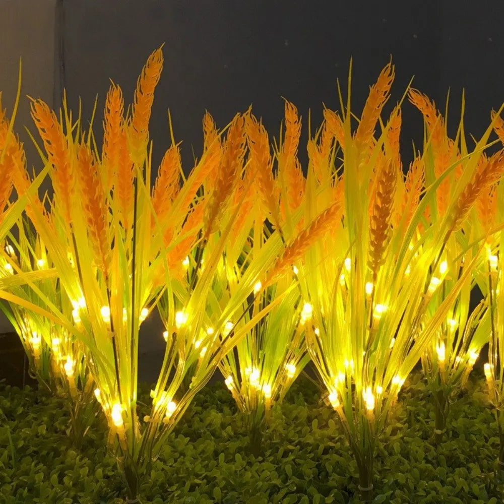 RTONTR Solar 7-Head Wheat Ear Ground Light – Garden & Lawn Stake Decor