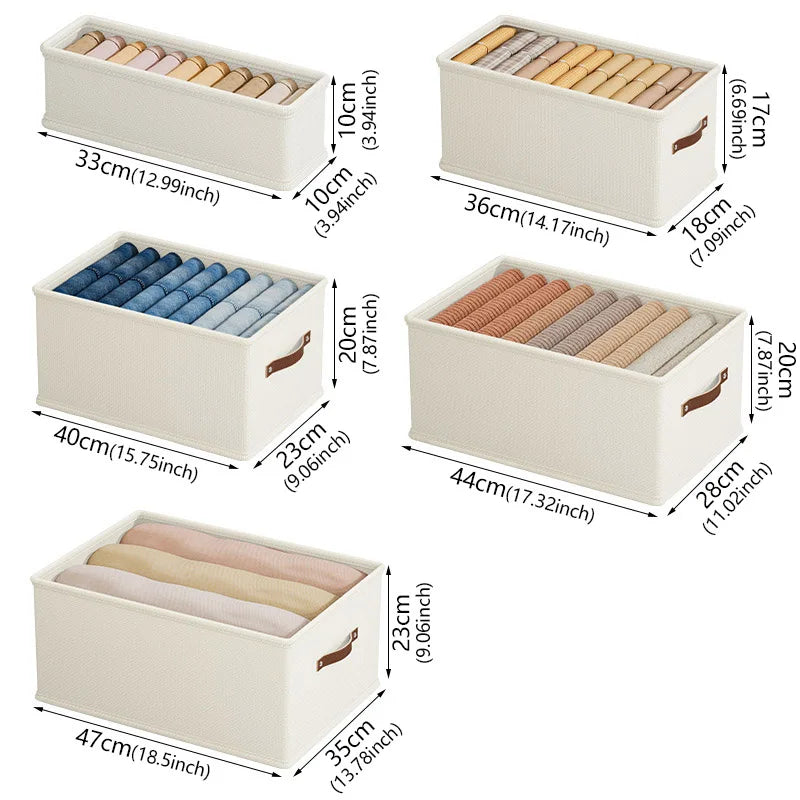 Open-Top Oxford Fabric Storage Box — Bedroom Organizer