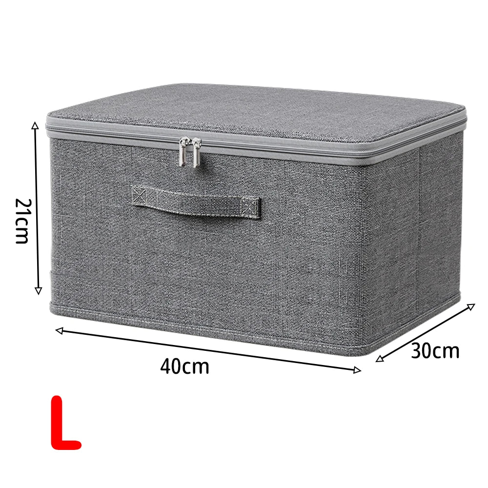 Zipped Storage Box with Cover — Wardrobe Organizer