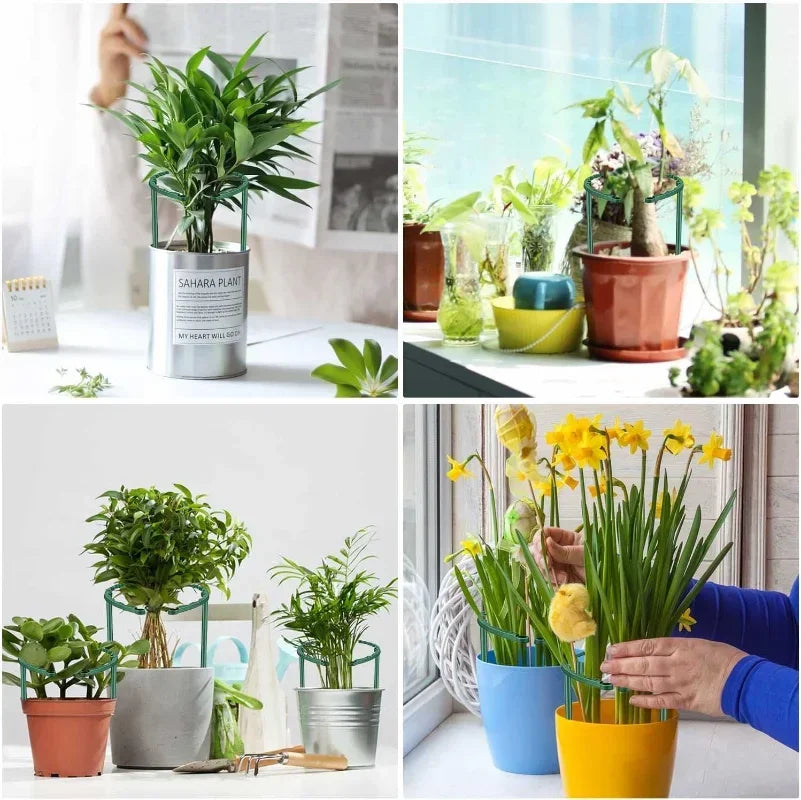 T-Shaped Plastic Plant Support Pile – Flower & Greenhouse Fixing Rod Holder (1/4/8/16 pcs)