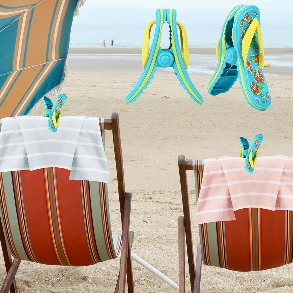 Beach Towel & Sunbed Clips – Set of 2