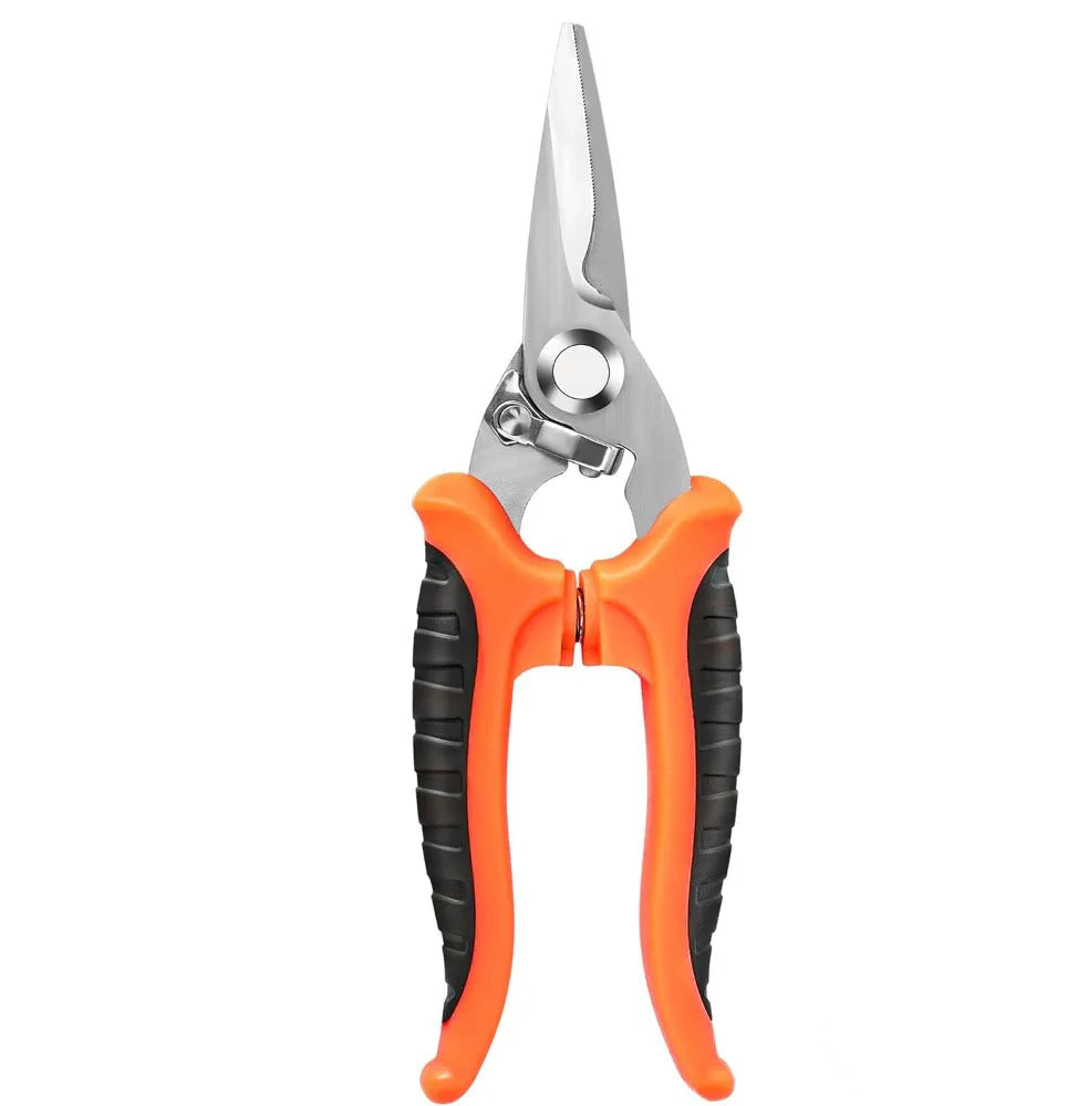 3-Piece Gardening Scissors Set – Ergonomic Non-Slip Pruning Shears with Safety Lock for Beginners