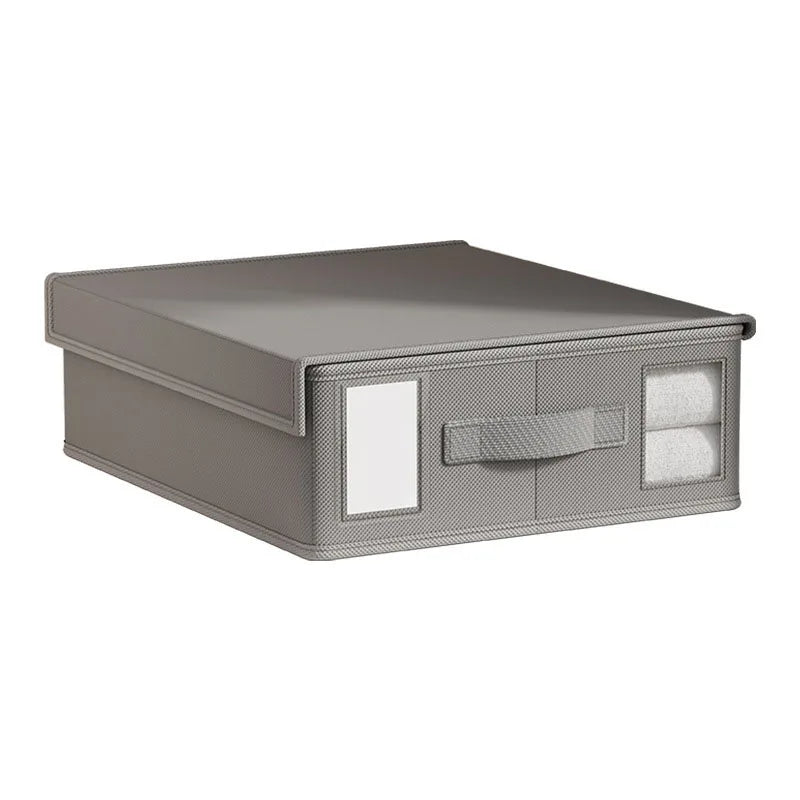 Non-Woven Bed Sheet & Blanket Storage Box with Lid