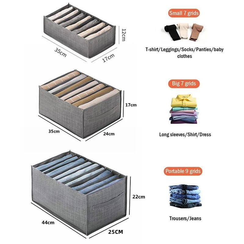 Foldable Closet Drawer Organizer — Clothes & Underwear Storage