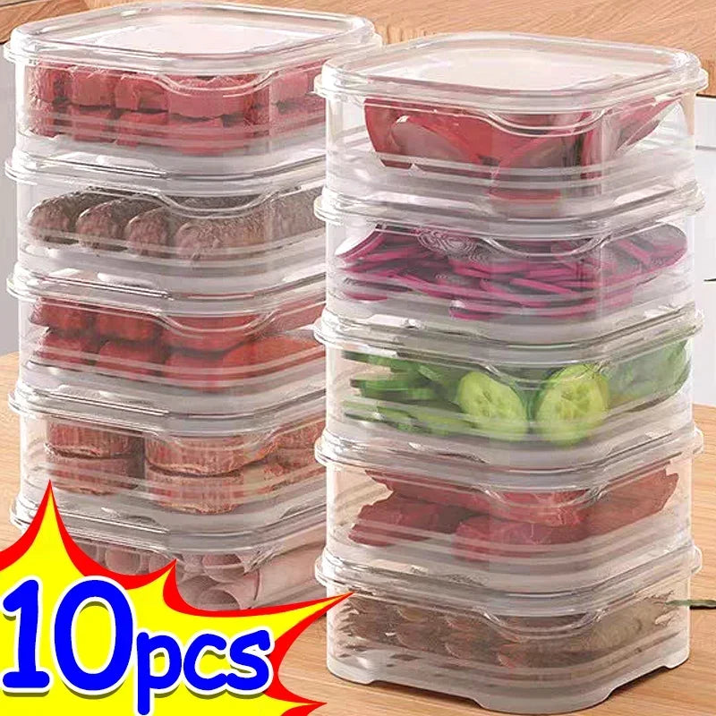Small Food Fresh-Keeping Boxes — Transparent, Freezer Safe, Set Options