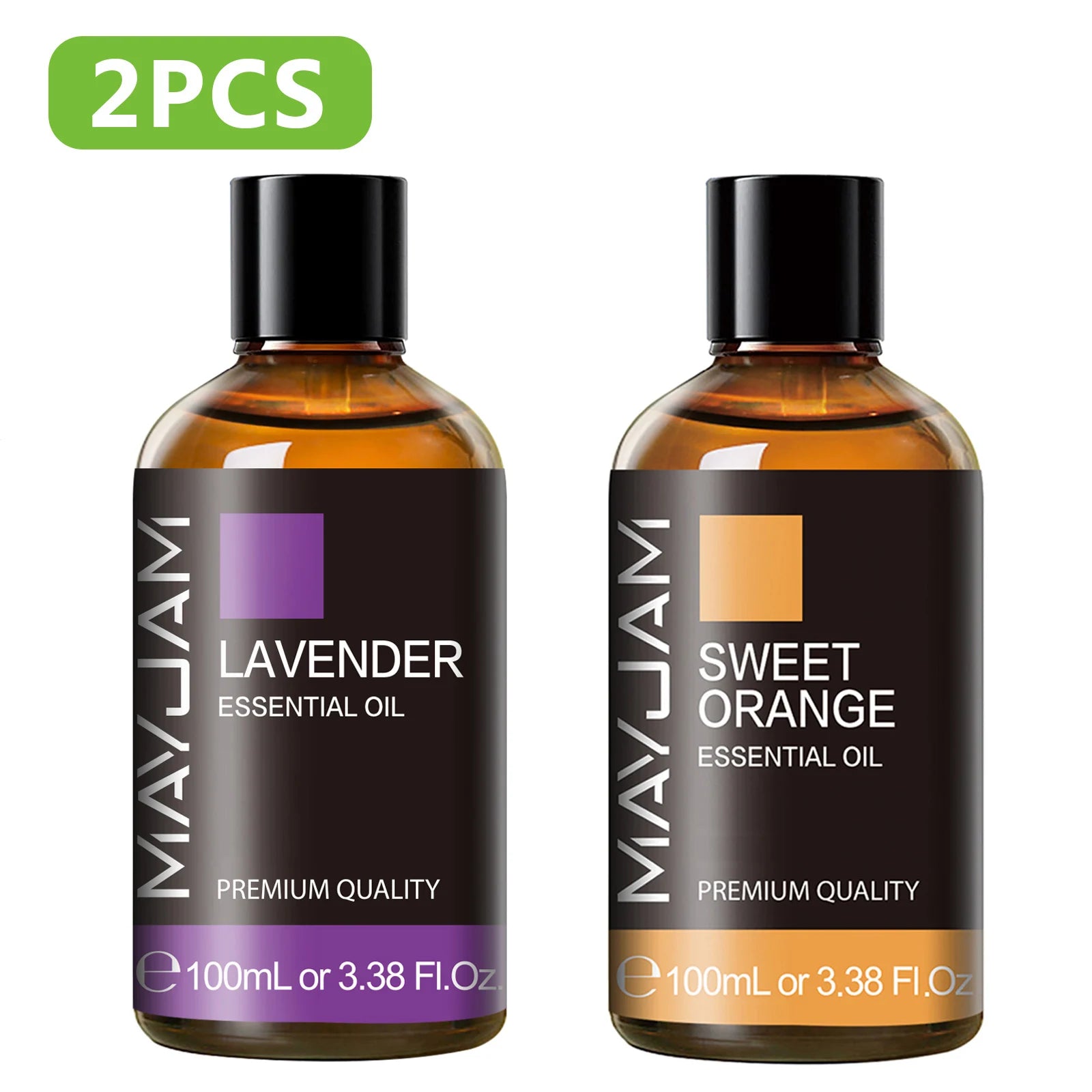 MAYJAM 100ml Pure Plant Essential Oil — Mint, Bergamot, Patchouli, Lemongrass & More