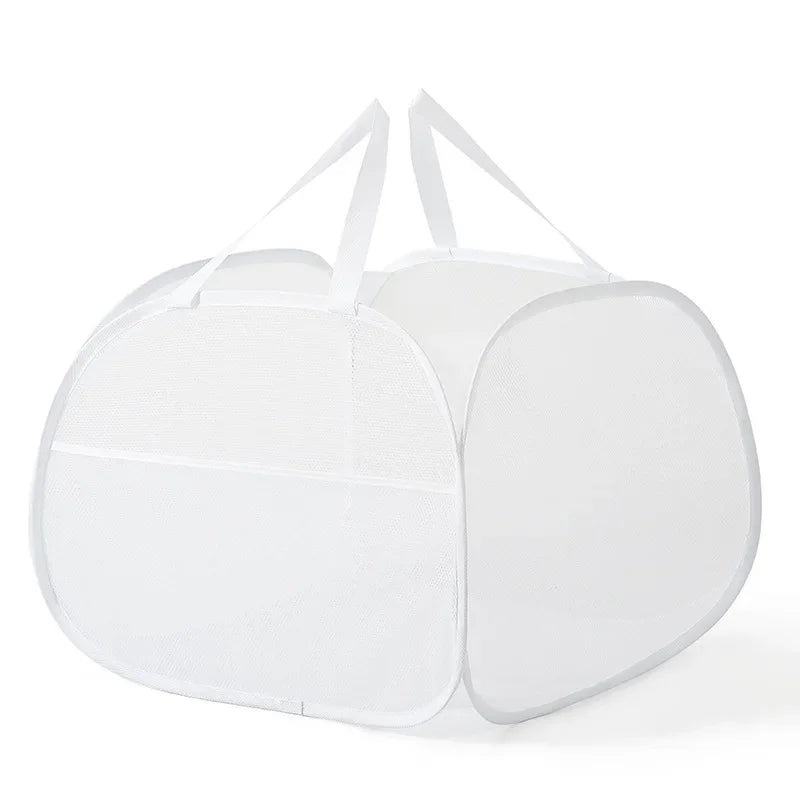 90L Collapsible Pop-Up Laundry Hamper with Handles