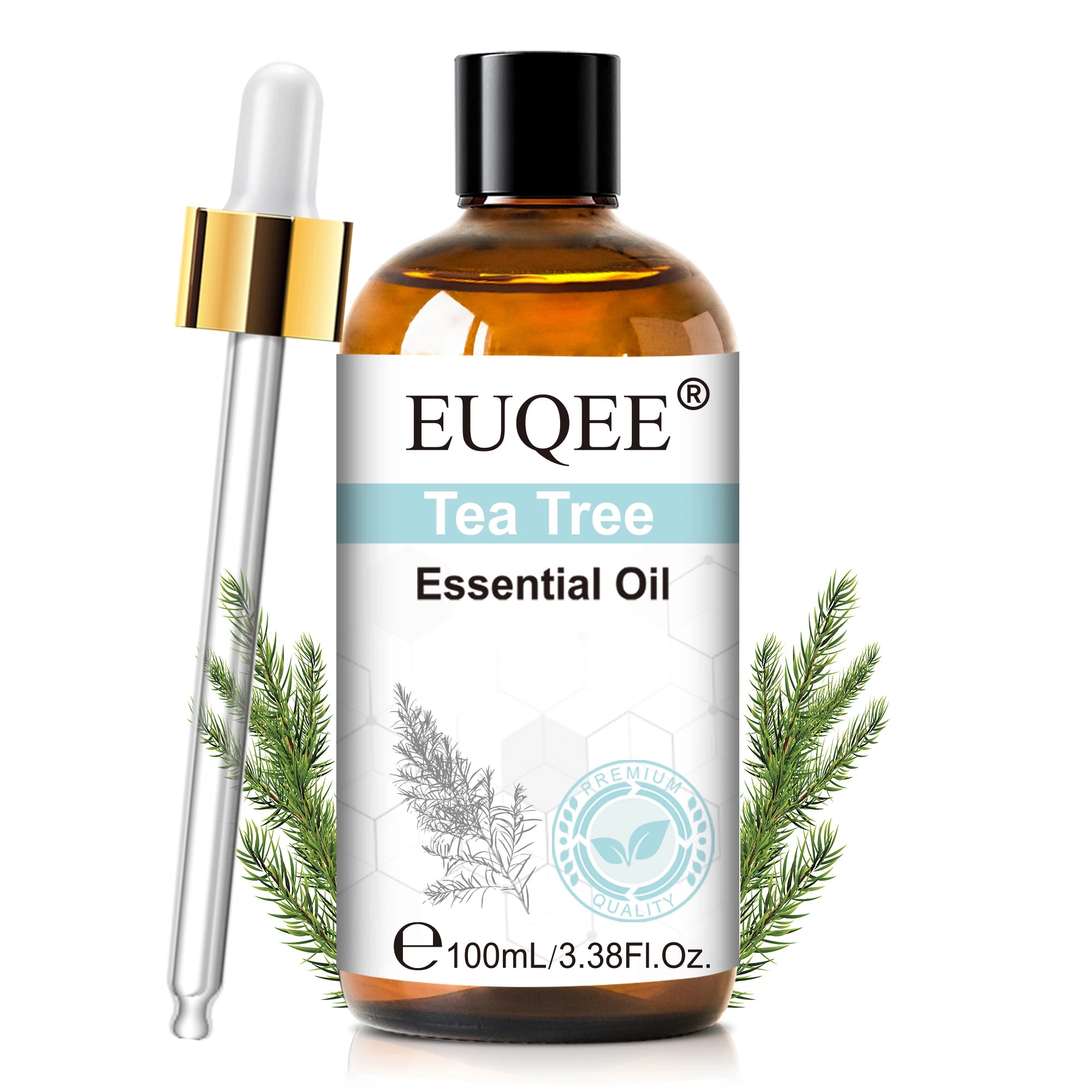 EUQEE 100ml Pure Essential Oil — Vanilla, Lavender, Cinnamon or Lemon — Diffuser & Candle Making