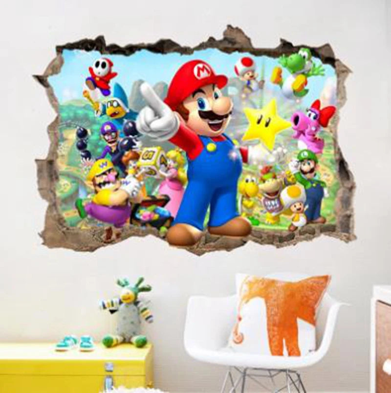 3D Cartoon Vinyl Wall Stickers — Kids Room & Nursery Decoration