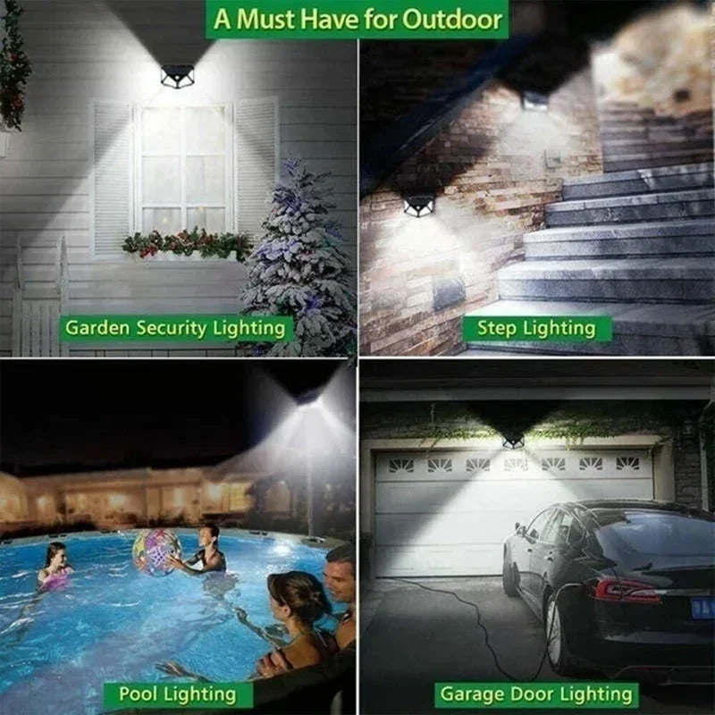 Solar Wall Light — 100 LED, Motion Sensor, Waterproof Outdoor