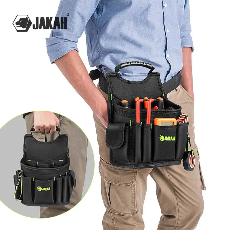 Electrician Multi-Pocket Tool Bag – Portable Polyester Hardware Storage Pouch