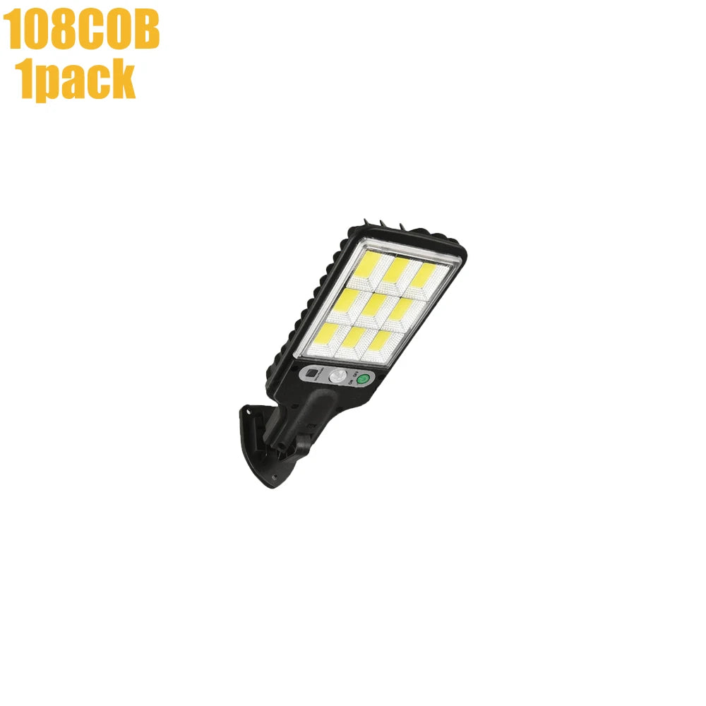 ZTree Solar Security Wall Light – COB LED Motion Sensor with 3 Modes for Garden, Courtyard & Patio (IP65)