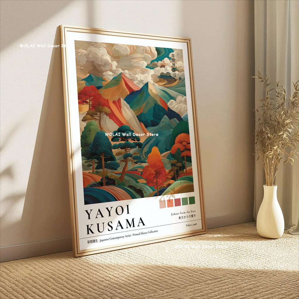 Japanese Wall Art Canvas Prints — Coral Reef, Mushrooms & Mount Fuji, Set of 1 or 3