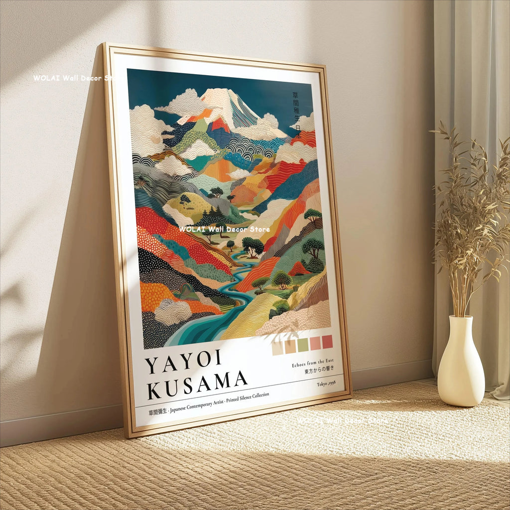 Japanese Wall Art Canvas Prints — Coral Reef, Mushrooms & Mount Fuji, Set of 1 or 3