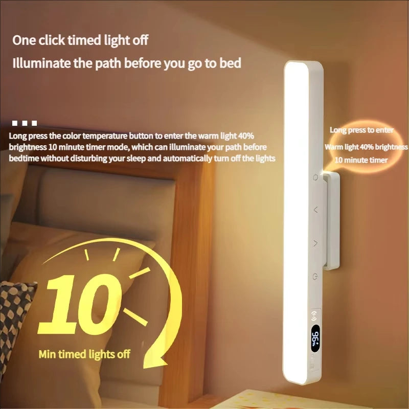 Magnetic Touch Table Lamp — Rechargeable, Remote Control, 5 Colour Temps
