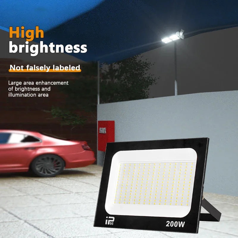 TIIIIT LED Floodlight IP66 – 10W–200W Outdoor Spotlight AC220V