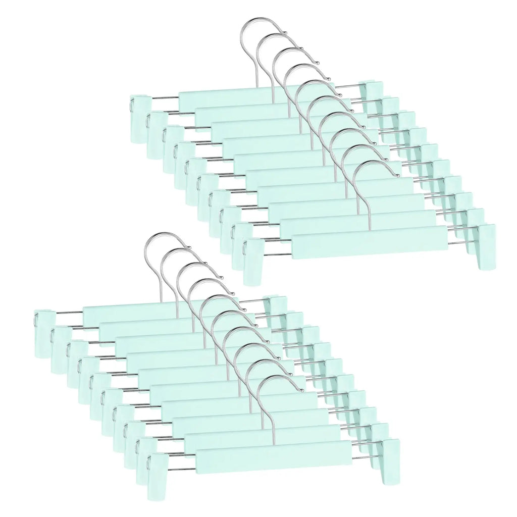 Adjustable Non-Slip Pants Hangers with Clips