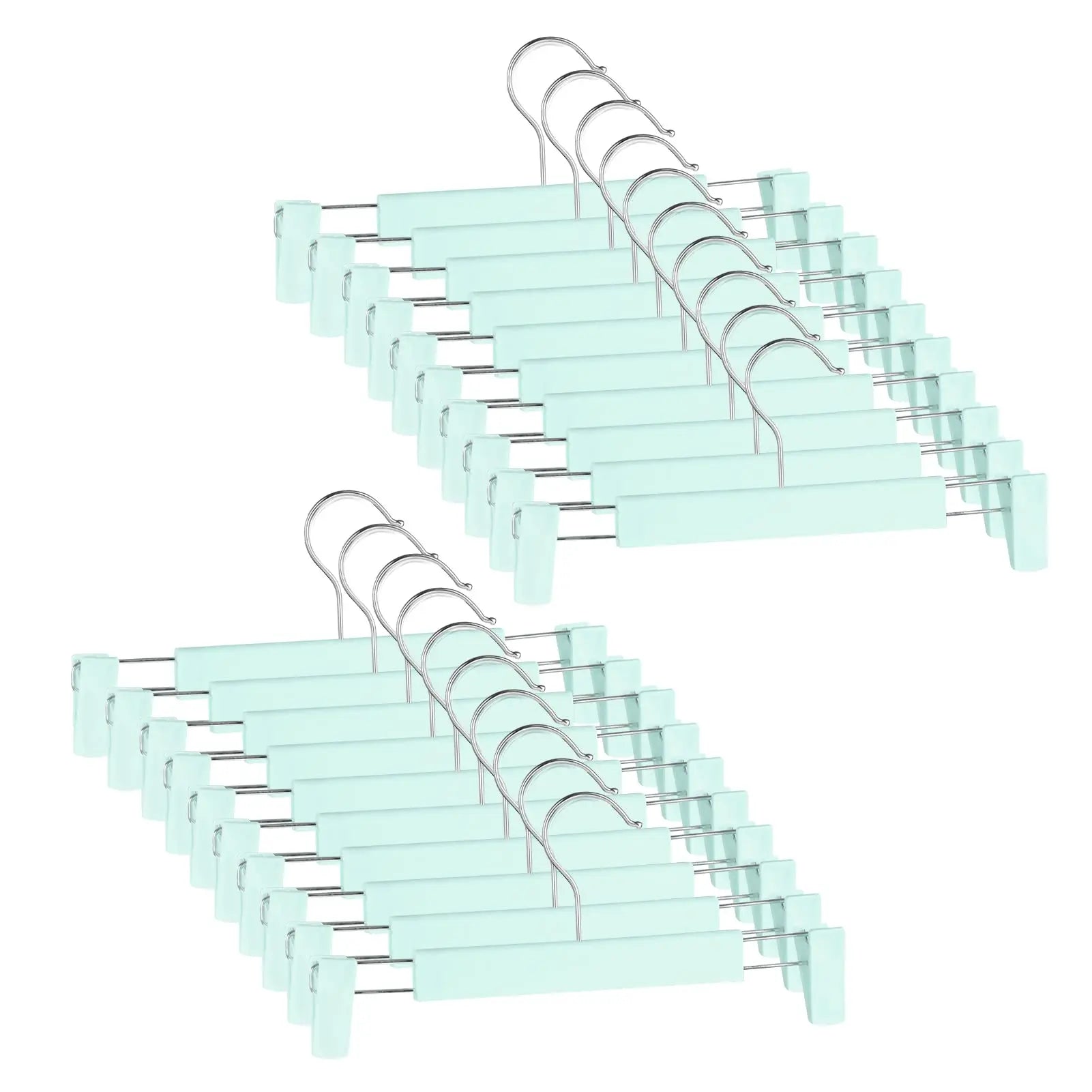 Adjustable Non-Slip Pants Hangers with Clips