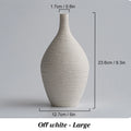 Nordic Narrow-Neck Ceramic Vase — Small or Large