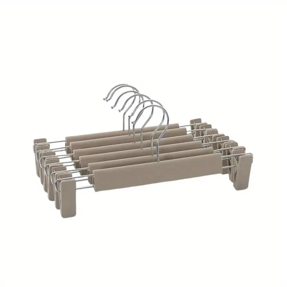 Adjustable Non-Slip Pants Hangers with Clips