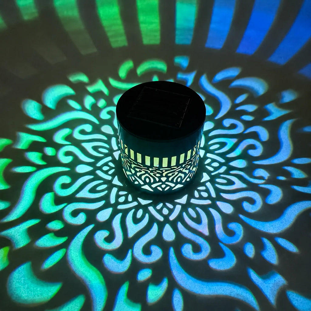 Solar LED Warm Wall Light – IP65 Globe Iron Lamp for Garden, Steps & Courtyard