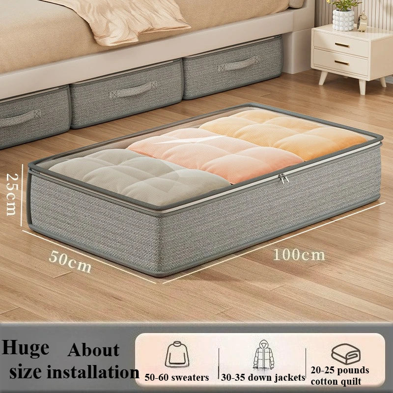 Large Under-Bed Storage Boxes — Set of 2