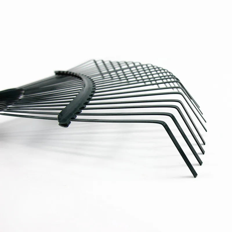 22-Tooth Iron Garden Rake – Durable Leaf & Soil Rake for Gardeners & Landscapers