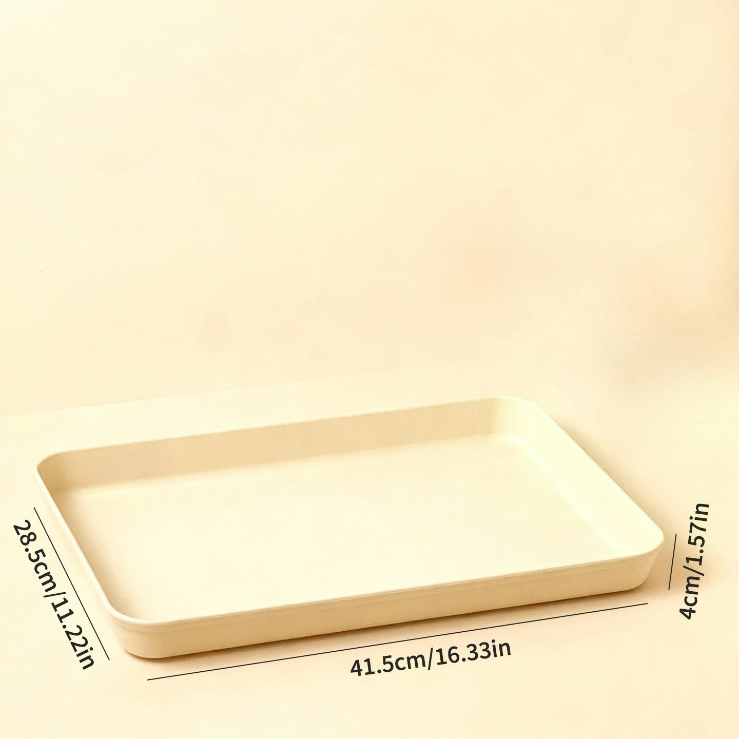 Deep Rectangular Plastic Storage Tray — Multi-Purpose Food & Kitchen Organiser