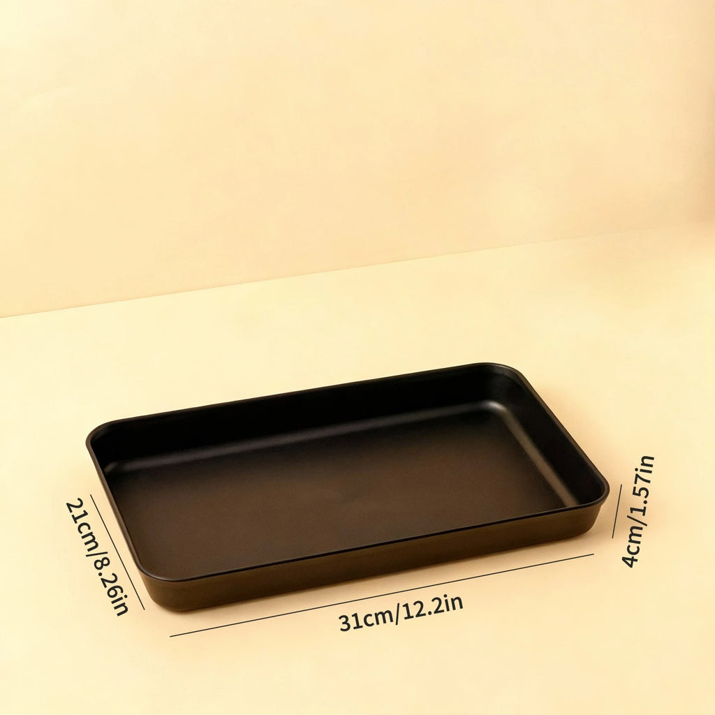 Deep Rectangular Plastic Storage Tray — Multi-Purpose Food & Kitchen Organiser