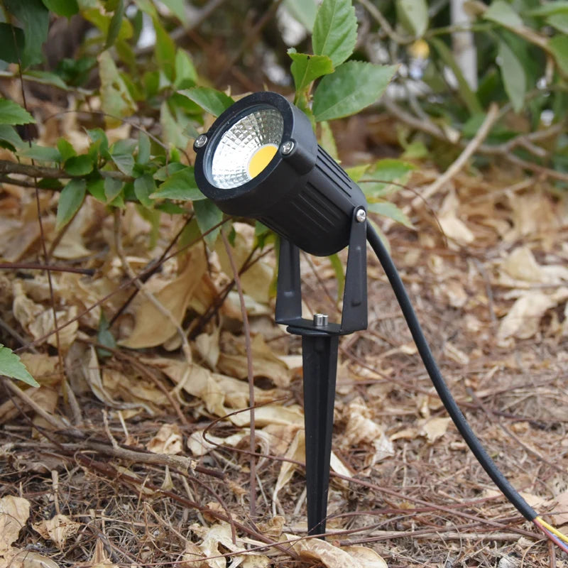 teetealy LED COB Spike Lawn Lamp – 5W–20W Garden Path Spotlight IP65