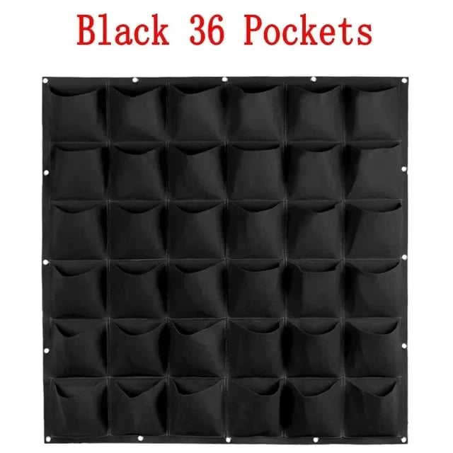 Wall Hanging Pocket Grow Bags – Vertical Garden Felt Planter for Indoor & Outdoor