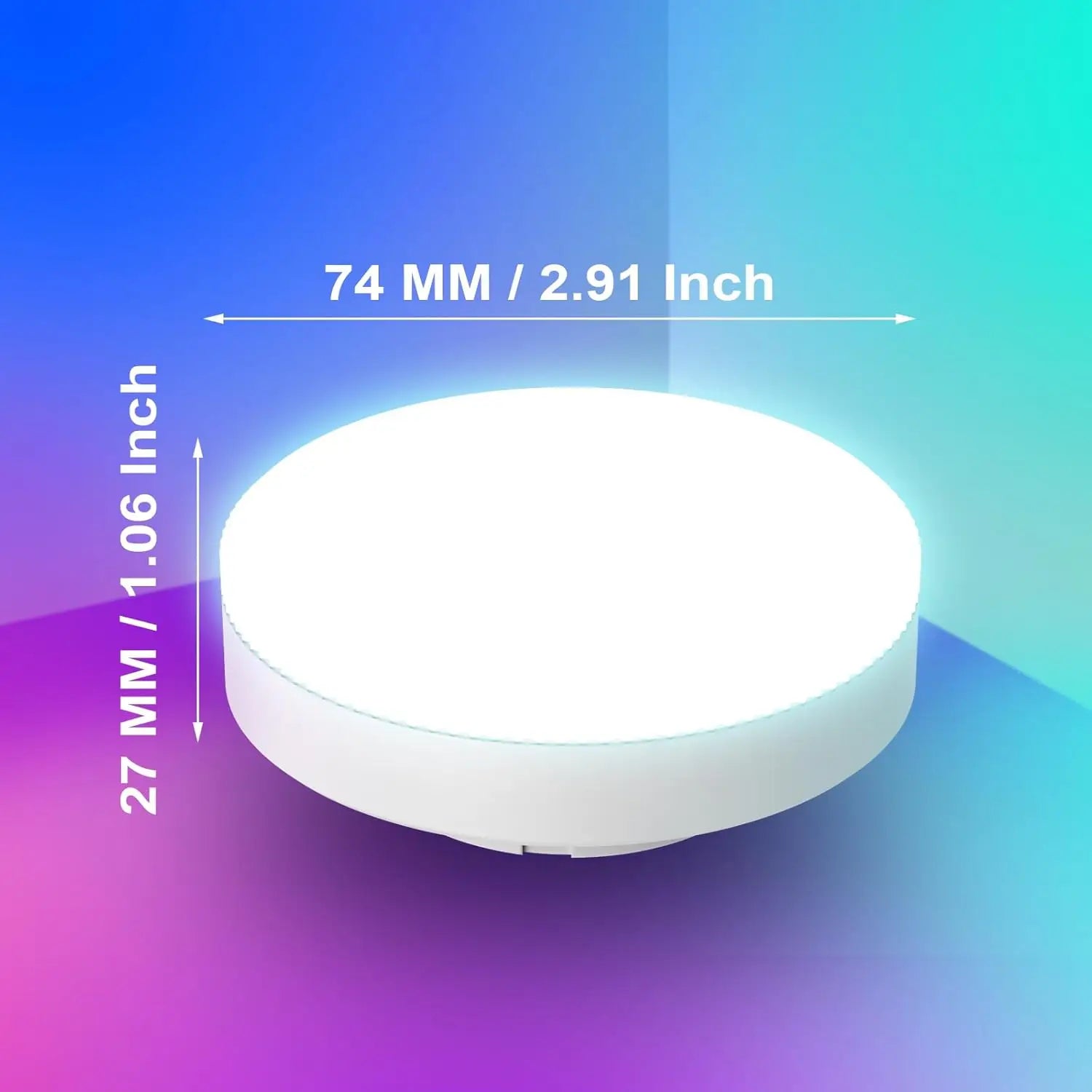 Smart GX53 WiFi Spotlight Bulb — Colour Changing, Alexa & Google Compatible